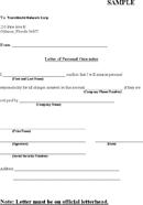 Guarantee Letter Sample 4 form