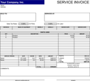 Service Invoice Template 1 form