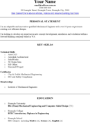 Mechanical Engineer CV Template form