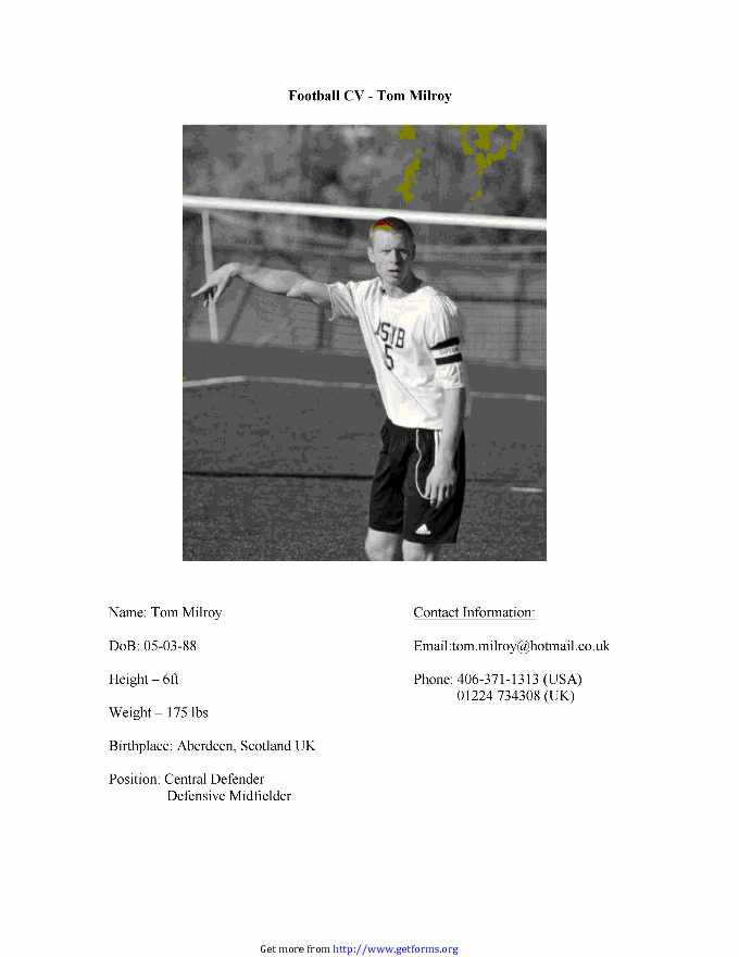 Football CV