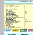 Income Tax Calculator 2 form