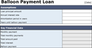 Balloon Loan Calculator 2 form