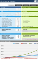 401K Calculator 1 form