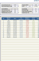 401K Calculator 2 form