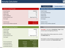 Annuity Calculator form