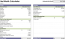 Net Worth Calculator form