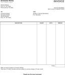 Service Invoice Template 2 form