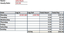 Timesheet Calculator 3 form