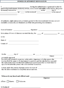 Revoke Power of Attorney Form form