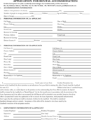 Free Rental Application Form form