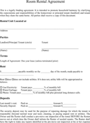 Room Rental Agreement 1 form