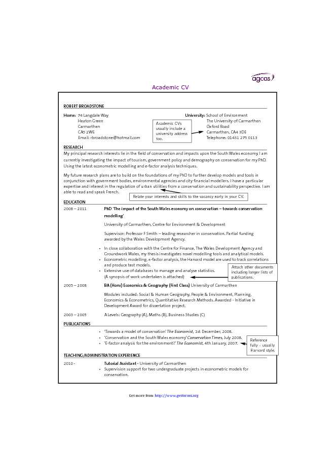 Academic CV