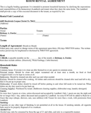 Room Rental Agreement 3 form