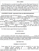 Apartment Lease Agreement 1 form