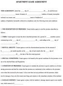 Apartment Lease Agreement 2 form