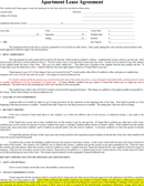 Apartment Lease Agreement 3 form