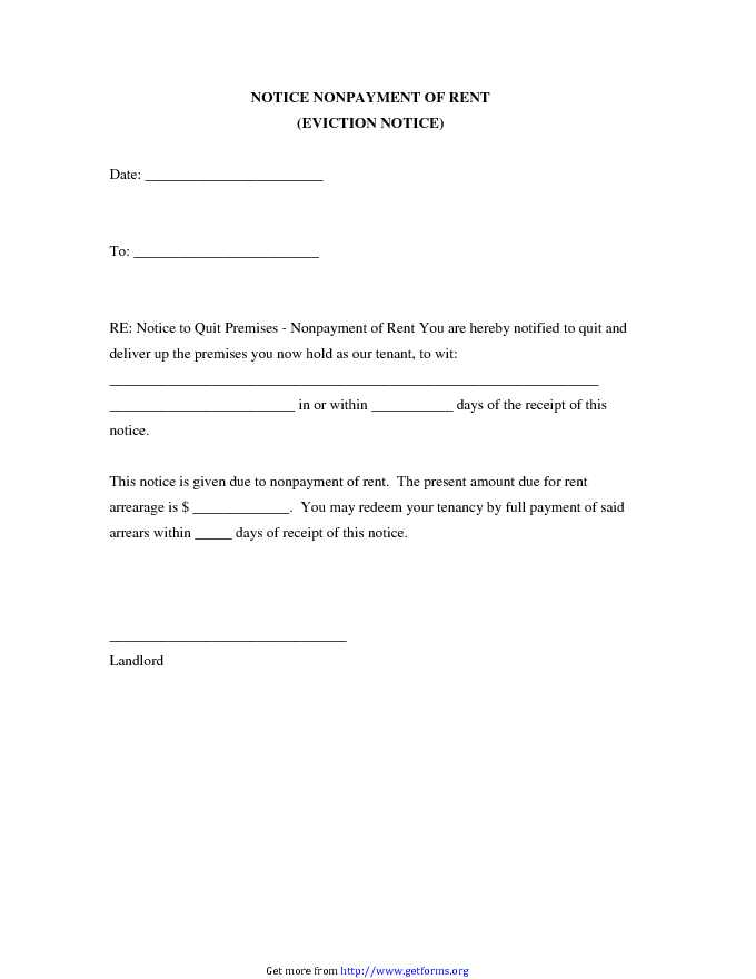 Eviction Notice Pdf