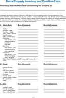Rental Property Inventory and Condition Form form