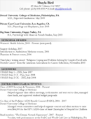 Medical CV Template 2 form