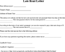 Late Rent Notice Template form