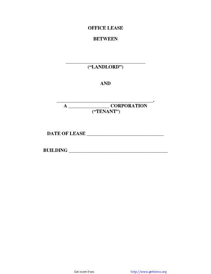 Office Lease Agreement