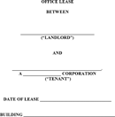 Office Lease Agreement form