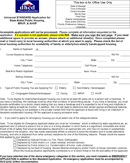 Housing Application Form form