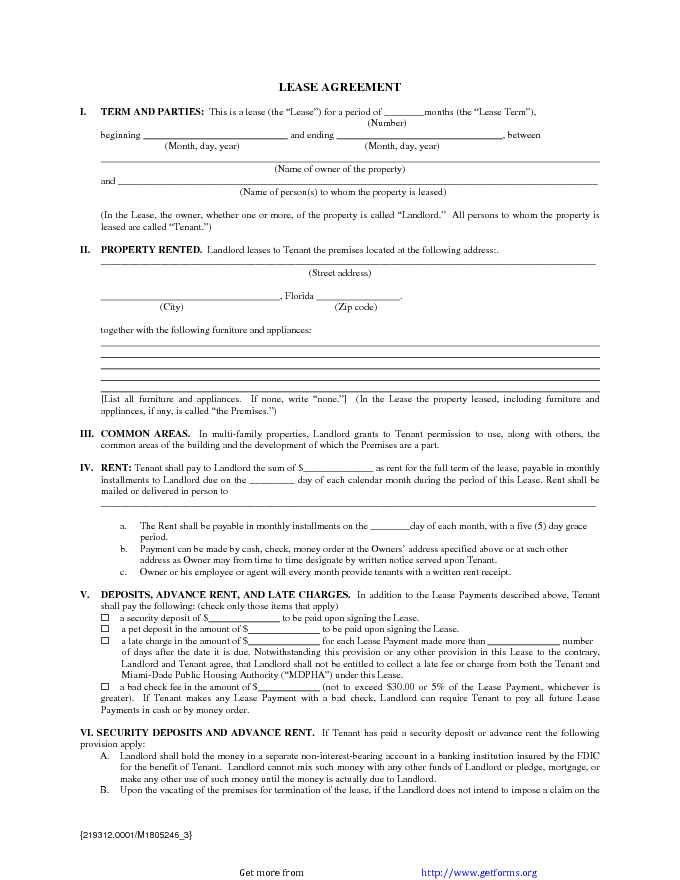 Lease Agreement 1
