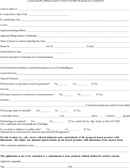 Land Lease Application Form form