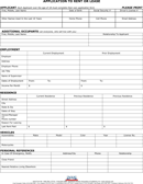 Lease Application Template 2 form