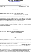 NNN - Triple Net Lease Agreement form