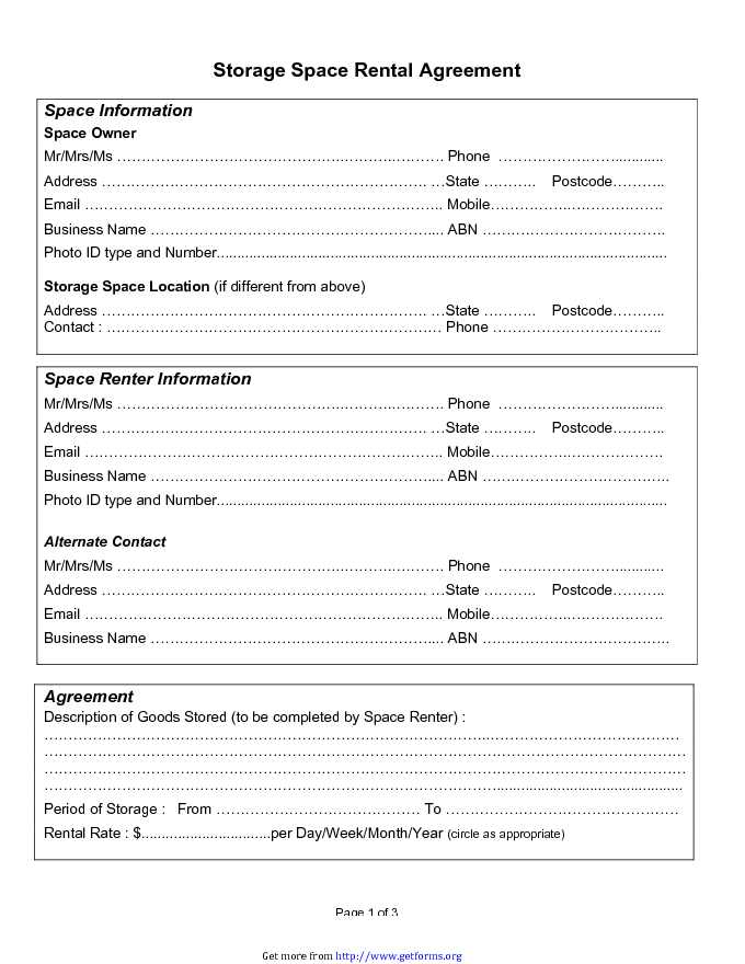 Vacation Rental Agreement