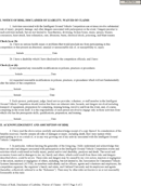 Injury Liability Waiver form