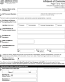 Affidavit of Domicile 4 form