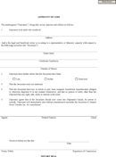 Affidavit of Loss 2 form