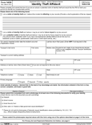 Identity Theft Affidavit 1 form