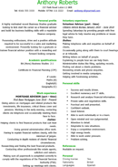 Simple CV Template 1 form