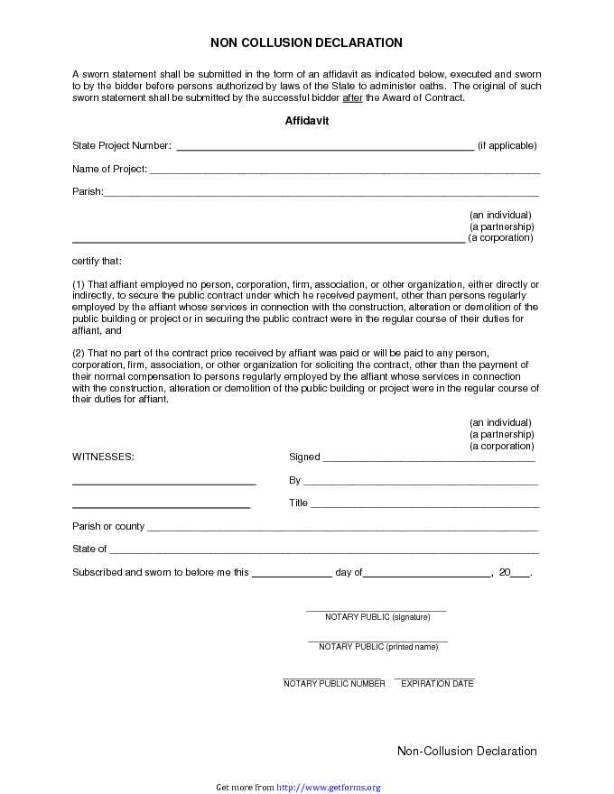 Sample Affidavit - Affidavit of John Doe - download Affidavit Form for ...