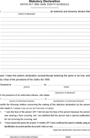 Statutory Declaration Form Nsw form