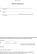 Victorian Statutory Declaration Form form