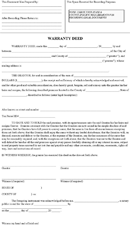 Generic Warranty Deed form