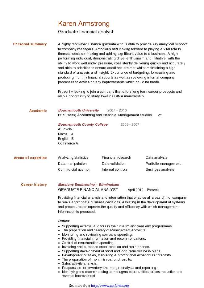 Simple CV Template 3
