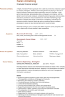 Simple CV Template 3 form