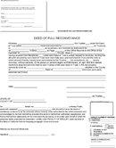 Deed of Full Reconveyance Form form