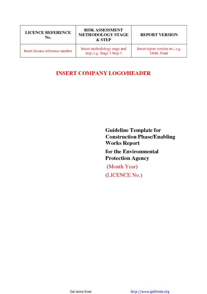Contractor Statement of Work Template