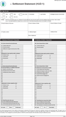 Hud-1 Settlement Statement form