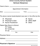 Doctors Note Template 2 form