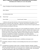Generic Authorization Medical Release Form form