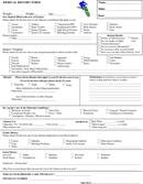 Medical History Form form