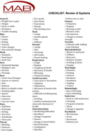 Review of Systems Template 2 form